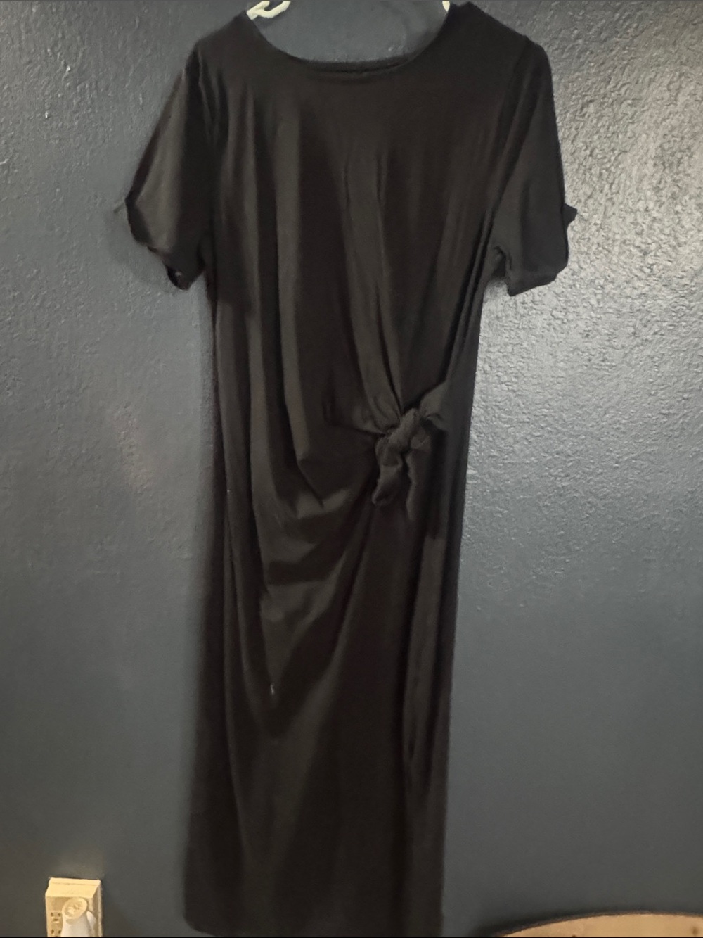Maurices Black Knot-Detail Maxi Dress
